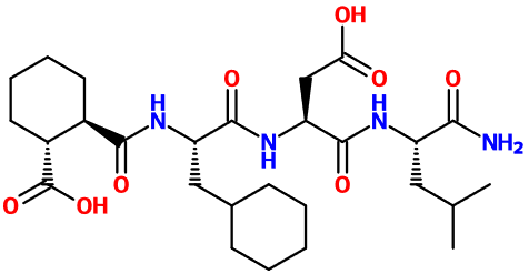 (image for) MC080097 N-{[(1R,2R)-2-Carboxycyclohexyl]carbonyl}-3-cyclohexyl-L-alanyl-L-α-aspartyl-L-leucinamide
